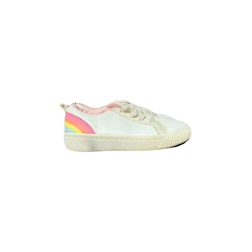 Carter’s Kids Shoes For Girls White & Rainbow Size 9 - Picture 1 of 5